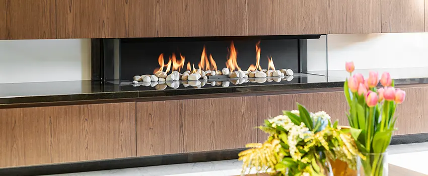 Double-height Fireplace Design Refurbishment in Rubidoux, California