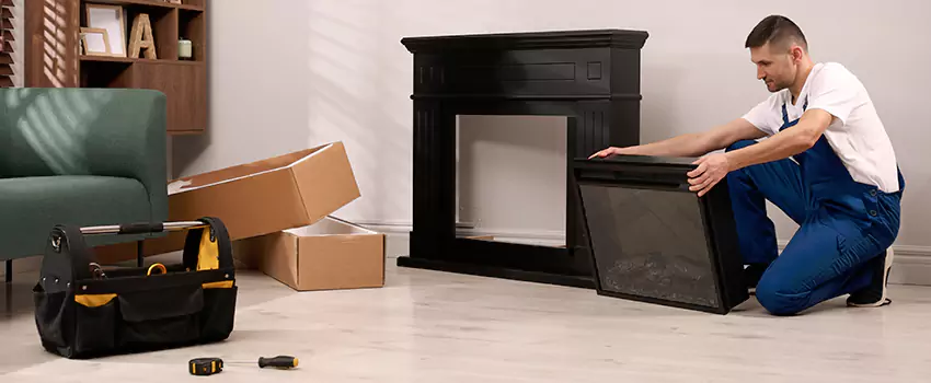 Old Rusted Metal Fireplace Repair And Replacement in Rubidoux, CA